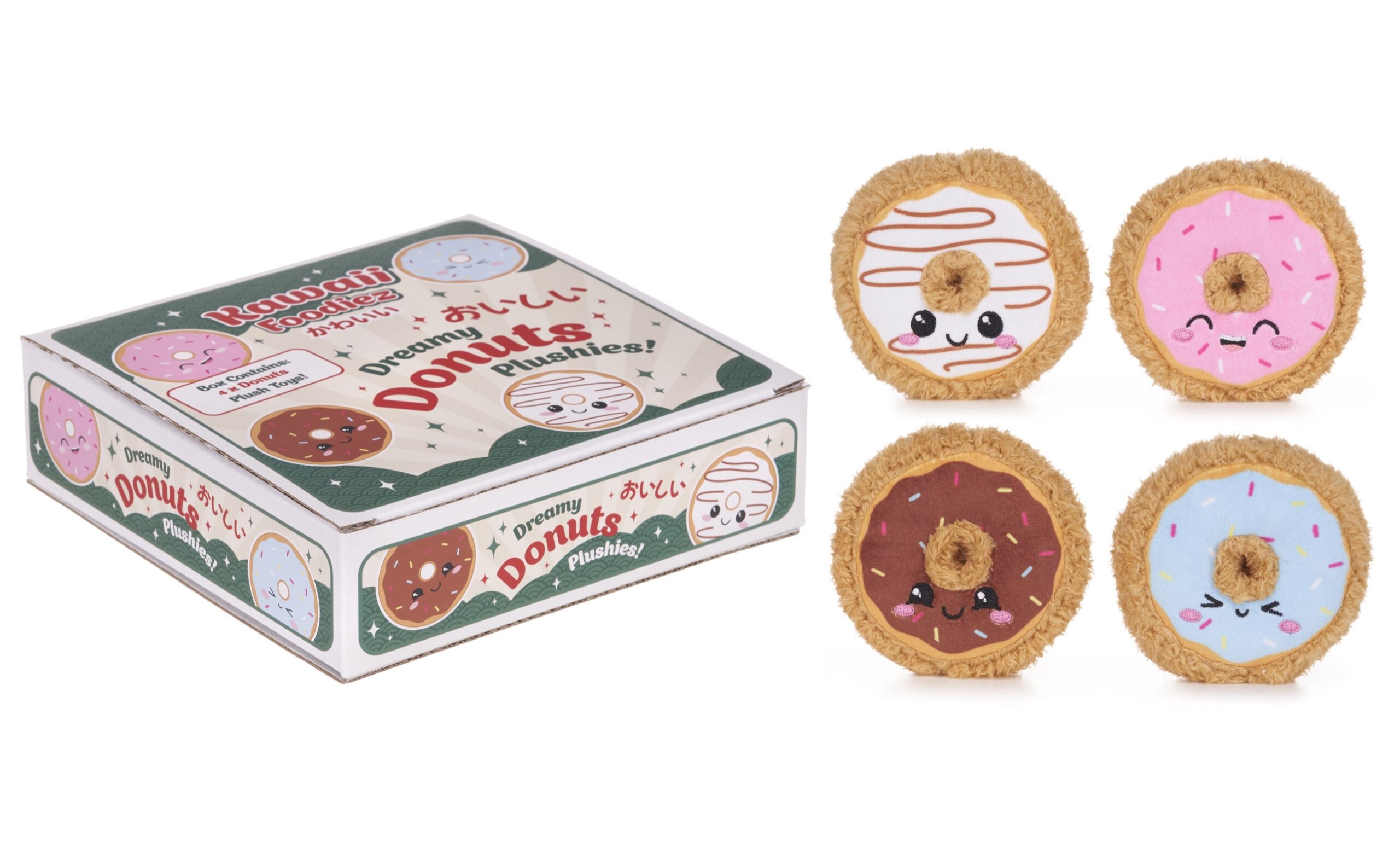 KAWAII Foodies DREAMY DOUGHNUTS (Ciambelle) Peluche IN BOX (4pz)…x36